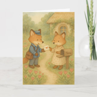 A Little Love Letter – Fox Mail Valentine Card