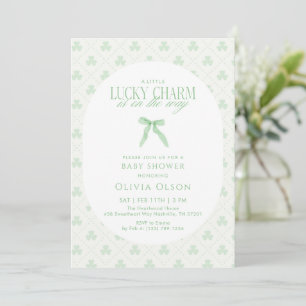 A Little Lucky Charm Is on the Way Baby Shower Invitation