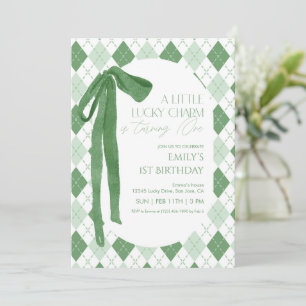 A Little Lucky Charm Is Turning One Invitation