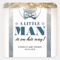 A Little Man Is On His Way Baby Shower