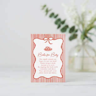 A Little Meatball is on the Way Doodle Baby Shower Enclosure Card