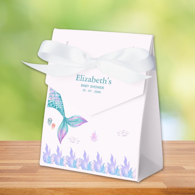 a Little Mermaid is on her way Girl Baby Shower Favour Box (Creator Uploaded)