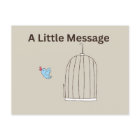 A Little Message Postcard
