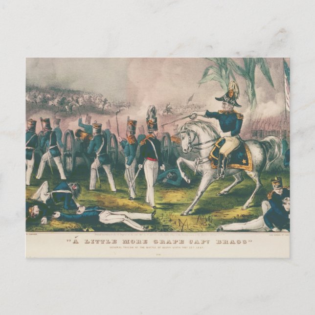 A little More Grape Captain Bragg Mexican War Postcard (Front)