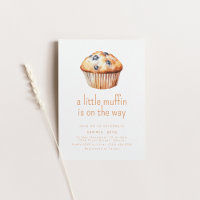 A Little Muffin Is On The Way Baby Shower Invite