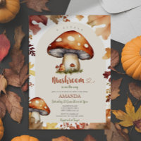 A Little Mushroom Fall Mushroom Autumn Baby Shower