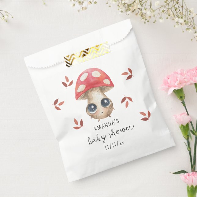 A little mushroom is on the way - Baby shower Favour Bags (Sealed)