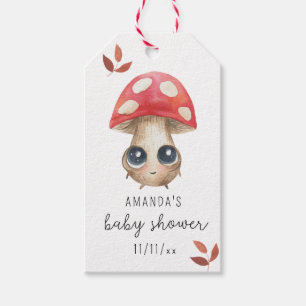 A little mushroom is on the way - Baby shower Gift Tags