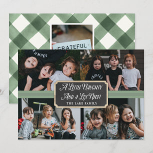 A Little Naughty and A lot Nice Photo Holiday Card