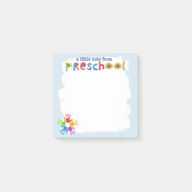 A Little Note From Preschool Post-it Notes (Front)