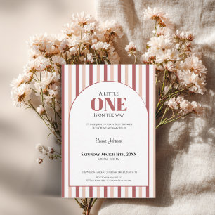 A Little One • Blush Pink Baby Shower Invitation