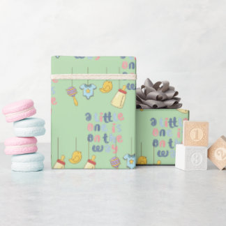 A Little One Is On The Way Wrapping Paper