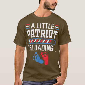 A Little Patriot Loading 4th of July Pregnancy Ann T-Shirt