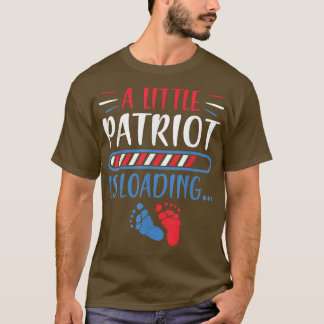 A Little Patriot Loading 4th of July Pregnancy Ann T-Shirt