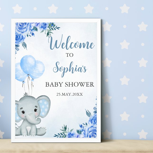 A Little Peanut is on the Way, Baby Shower Boy Poster (Creator Uploaded)