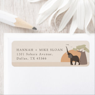 A Little Peanut Safari Desert Return Address