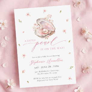 A Little Pearl Baby Shower Invitation
