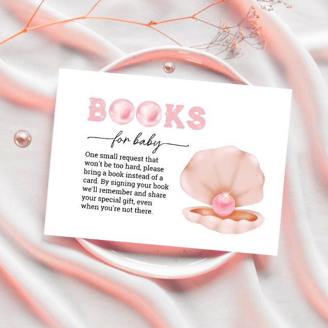 A little pearl is on the way Books for Baby Enclosure Card (Creator Uploaded)