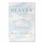 A Little Piece Of Heaven Baby Shower Sign. Dreamy 