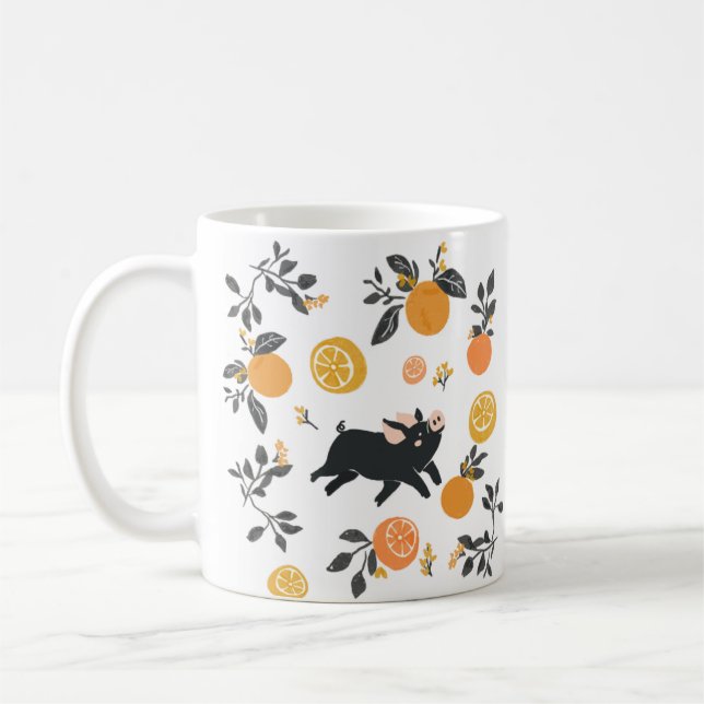 a little pig mug (Left)