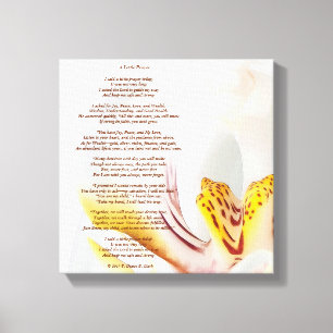 "A Little Prayer" Orchid Canvas Print