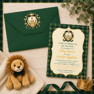 A Little Prince Baby Boy Baby Shower Invitation