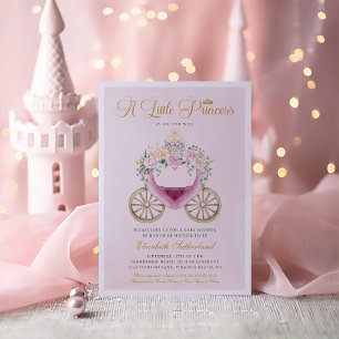 A Little Princes is On Her Way Girl Baby Shower  Invitation