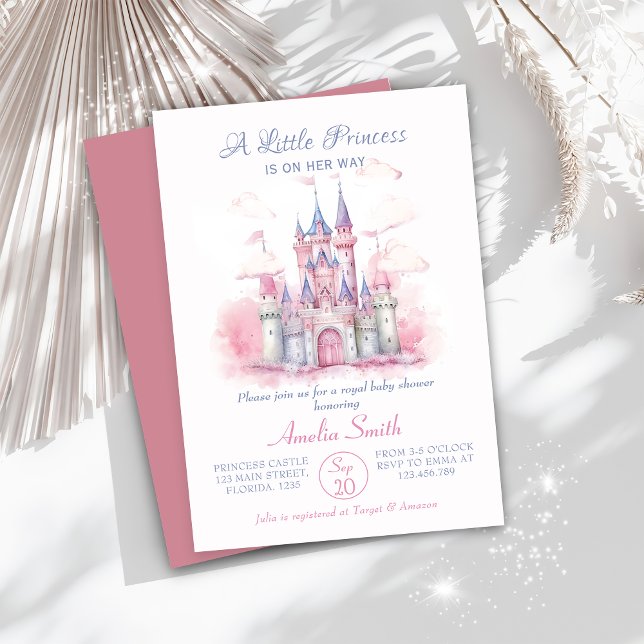 A Little Princess Castle Baby Shower Invitation (Creator Uploaded)