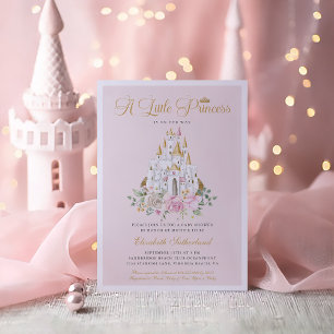 A Little Princess is on Her Way Girl Baby Shower Invitation
