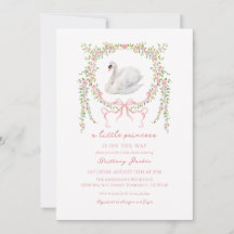A Little Princess Swan Girl Baby Shower