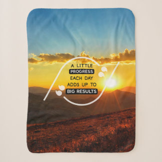A Little Progress Each Day Adds Up To Big Results Sherpa Blanket