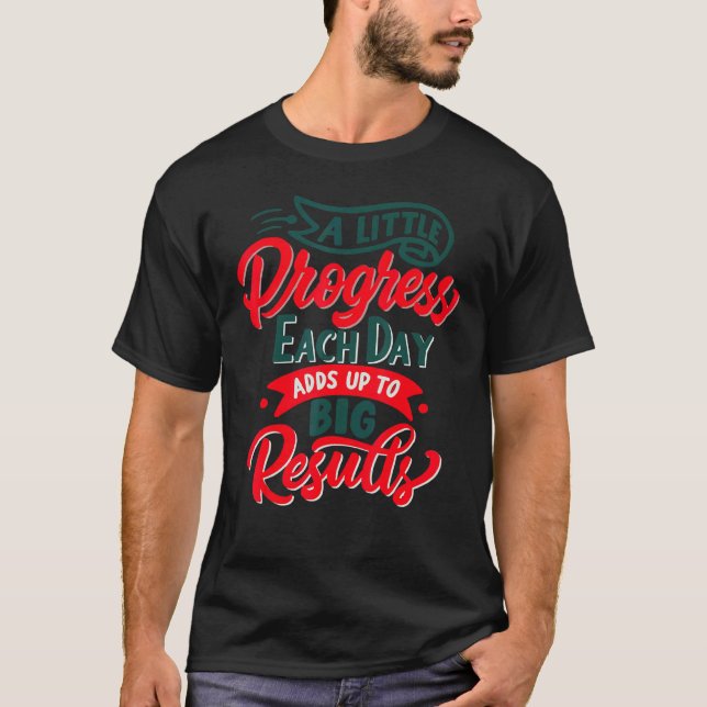 A Little Progress Each Day Hungry Caterpillar Back T-Shirt (Front)