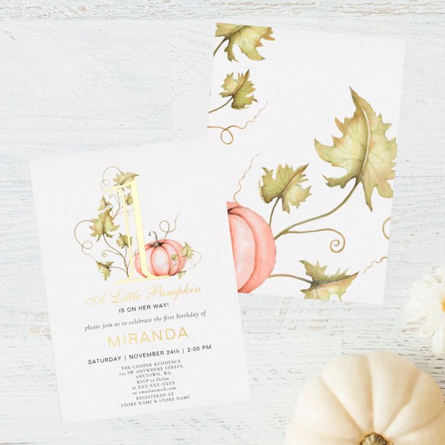 A Little Pumpkin 1st Birthday (I wish you happiness))))