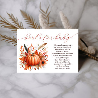 A Little Pumpkin Autumn Books for Baby Enclosure Card