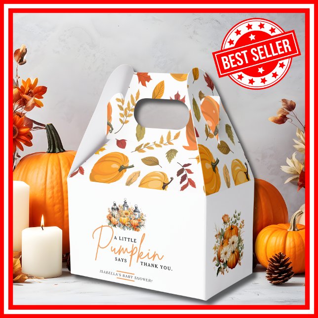 A Little Pumpkin Autumn Fall Floral Baby Shower Favour Box (
A Little Pumpkin is on the Way Fall Autumn Floral Baby Shower Favor Boxes)