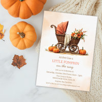 A Little Pumpkin Baby Carriage Baby Shower