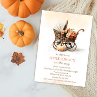 A Little Pumpkin Baby Carriage Baby Shower 