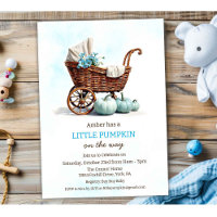 A Little Pumpkin Baby Carriage Baby Shower