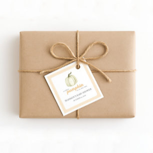 A Little Pumpkin Baby Shower Favour Tag