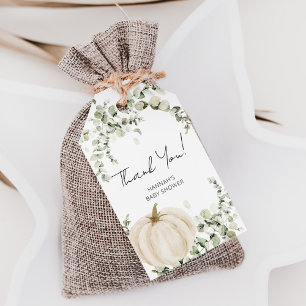 A Little Pumpkin Baby Shower Favour Thank You Gift Tags