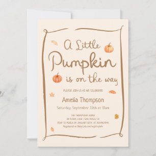 A Little Pumpkin Baby Shower Invitation