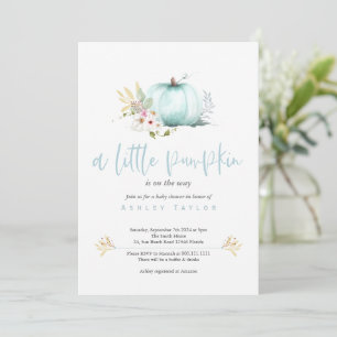 A Little Pumpkin Baby Shower Invitation