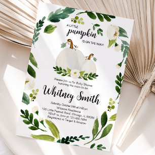 A Little Pumpkin Baby Shower Invitation