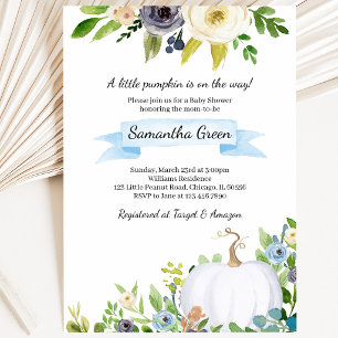 A Little Pumpkin Baby Shower Invitation
