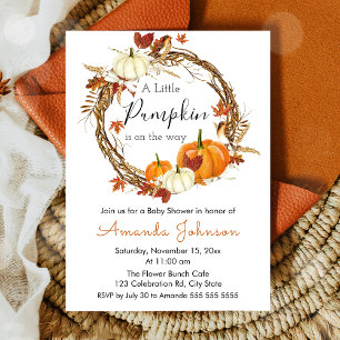 A Little Pumpkin Baby Shower Invitation