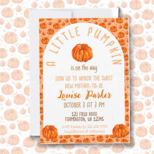 A Little Pumpkin Baby Shower Invitation