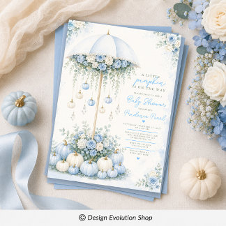 A Little Pumpkin Baby Shower Invitation