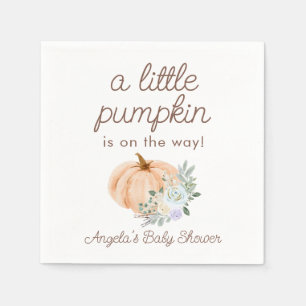A Little Pumpkin Baby Shower Napkin