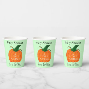 A Little Pumpkin Baby Shower Paper Cups