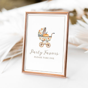 A Little Pumpkin Baby Shower Party Favours Sign